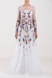 Her Trove - Chromatic beaded tulle dress