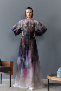 HerTrove - Long sleeves printed dress