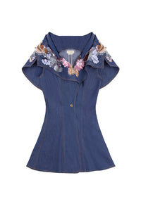 Her Trove - Shirt with beaded vest and denim pants