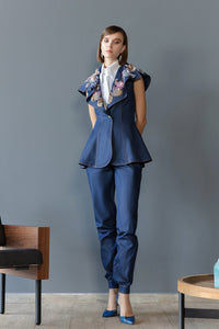 Her Trove - Shirt with beaded vest and denim pants