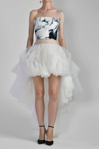 Her Trove - Fully beaded top with high-low skirt