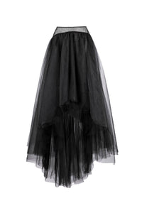 Her Trove - Satin printed crop top with tulle skirt