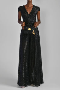 Her Trove - Beaded sequin jumpsuit