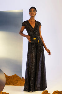 Her Trove - Beaded sequin jumpsuit