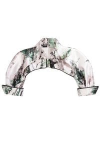 Her Trove - Printed mini jacket with strapless printed dress