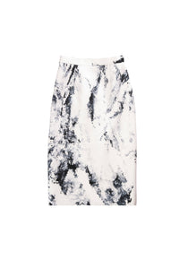 Her Trove - Hip level silk shirt with printed skirt
