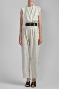 Her Trove - Crepe georgette blouse with cropped pants