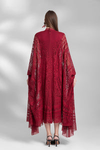 HerTrove-Loose cut lace dress with high neckline