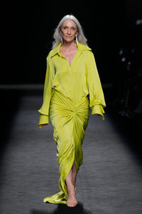 HerTrove-Oversized shirt with pleated skirt
