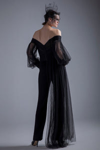 Off shoulder heart shape top with pants - HerTrove