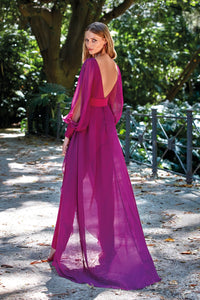 HerTrove - Crepe and chiffon jumpsuit