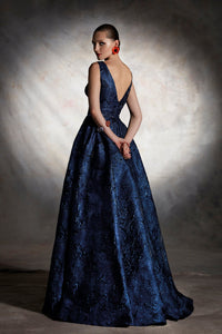HerTrove - Brocade and lace dress