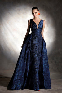HerTrove - Brocade and lace dress