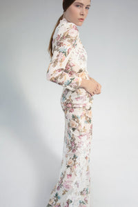 Victorian inspired floral dress - HerTrove