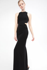 One sleeve high slit dress - HerTrove